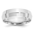 thumbnail image 3 of 10K White Gold 6mm Knife Edge Comfort Fit Band Ring Size 11.5, 3 of 6