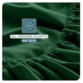 thumbnail image 6 of Full XL Sheet Set - Luxury 1800 Ultra-Soft Microfiber Full Extra Long Sheets - Double Brushed - Deep Pockets - Easy Fit - 4 Piece Set - Bed Sheets (Full XL, Heathered Forest Green), 6 of 8