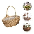 thumbnail image 4 of Niceauty 1Pc Handwoven Khaki Wood Vegetable Basket for Food and Home Use, 4 of 8