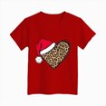 thumbnail image 4 of sdbrld Little Girls Christmas Shirts for Kids Cute Short Sleeve Xmas Holiday Graphics Tee Tops Sizes 5-6 Years, 4 of 4