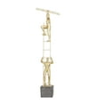thumbnail image 6 of 7" x 28" Gold Polystone People Sculpture with Ladder, by DecMode, 6 of 8