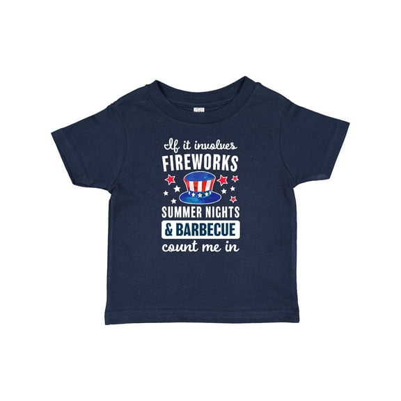 Inktastic 4th of July If It Involves Fireworks Summer Nights & Barbecue Count Me In Boys or Girls Baby T-Shirt