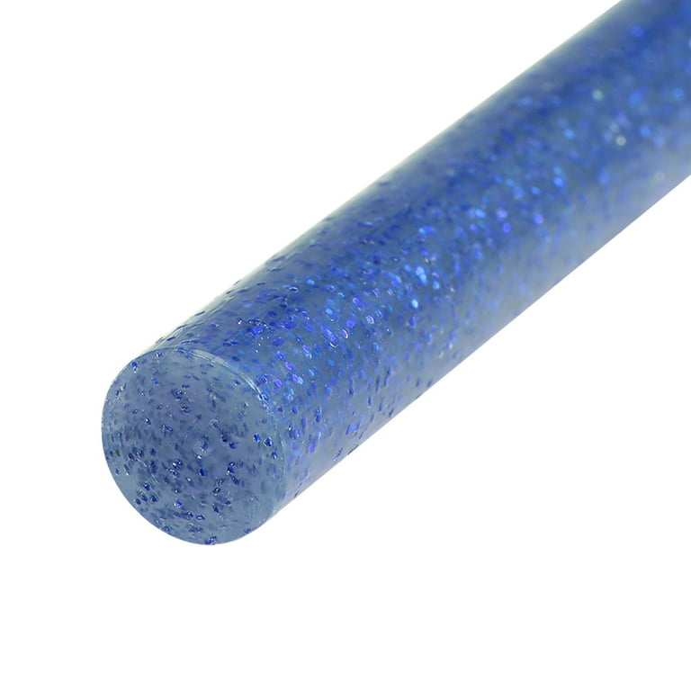 4 x 0.27 Glitter Blue Mini Hot Glue Gun Sticks for Glue Guns 30 Pack