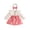 Pink, variant on enyan Baby Girl Fall Clothes Newborn Romper Dress Ruffle Long Sleeve Onesie Jumpsuit Outfits with Bow Headband White,6-9 Months