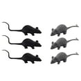 thumbnail image 2 of 6 PCS Nuevo modelo de simulación peculiar modelo realista Terror de terror Figuras de ratón Pequeño ratón falso Toy Toy Kids 'Jueces de juguete Halloween Joke (Black and Grey Mixed), 2 of 7