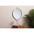 thumbnail image 2 of Elegant Decor MR4718S 18 in. Metal Frame Round Mirror with Decorative Hook, Silver, 2 of 2