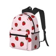 thumbnail image 2 of Vsdgher Strawberry Print Unisex Large Capacity Bookbag Schoolbag Casual Daypack for High School/College/Teens/Travel/Work, 2 of 8