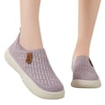 thumbnail image 3 of CAIXAI Orthopedic Dress Sneakers Women Arch Support Womens Sneakers Classic Closed Toe on Women's Walking Shoes Mesh Knitted Woven Mary Jane Flats Hands Free Sock Shoe, 3 of 8