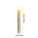thumbnail image 3 of Velas de cera de 7,5 pulgadas, sin llama, a pilas, con temporizador y regulador de intensidad, 6 portavelas blancos para ceremonias, fiestas, Navidad y Halloween., 3 of 5