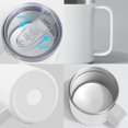 thumbnail image 3 of MXHIGO 2Pcs Taza de Caf&eacute; Aislada de Acero Inoxidable de 350ml/12oz con Tapa Deslizante, Termo Taza de Caf&eacute; de Viaje con Asa, Vaso T&eacute;rmico de Fr&iacute;o y Caliente, 3 of 7