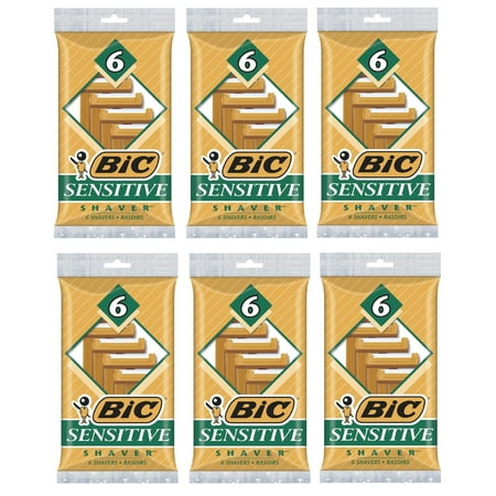 Bic Sensitive Single Blade Razor Disposables, 36