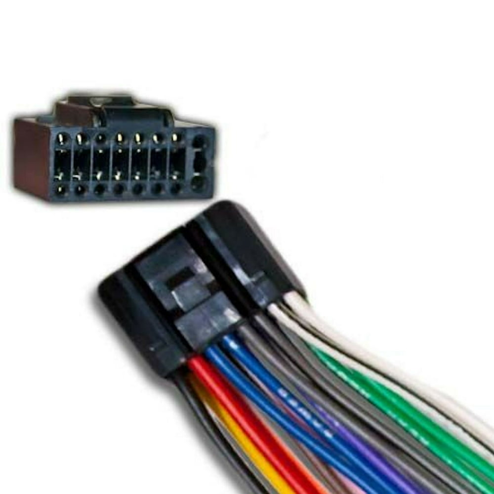 Kenwood / Dual / Eonon Car Stereo Wire Audio Wiring Harness Plug 16 pin