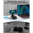 thumbnail image 2 of Soporte para teléfono 5 en 1 BFUSHIONY con altavoz Bluetooth y despertador, 2 of 9