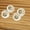 white gold, variant on MATROOY Women Ear Caps Butterfly Ear Plugs Ear Plugs Ear Studs Silicone Wrap 1Pair Lot --golden-1pair
