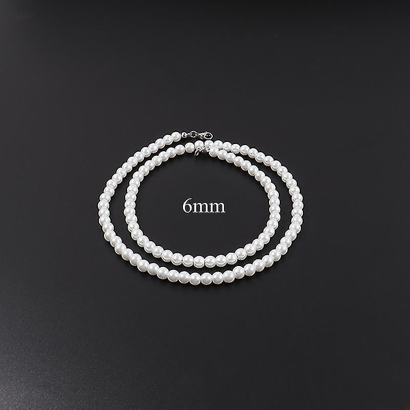 Men's Vintage Pearl Necklace Set In 2022 2022 New Fashion Imitation
