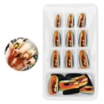 thumbnail image 4 of 24pcs Fashionable  Nails, Detachable Bright Color False Nail Patch Full Cover Nail Art Tips, 4 of 8