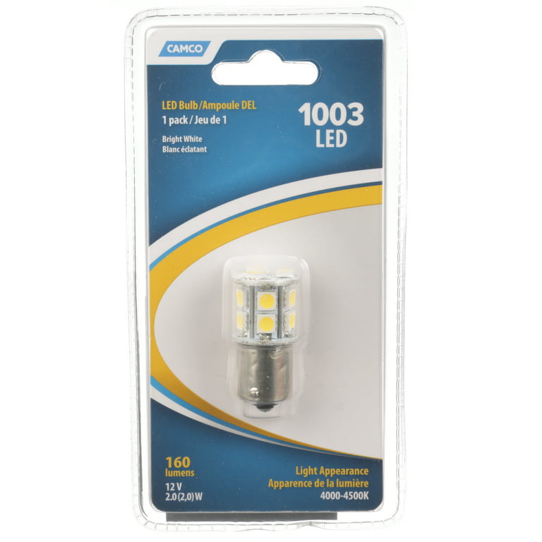 Camco 54601 LED Replacement Bulb - 1003 (BA15S) 1/pack