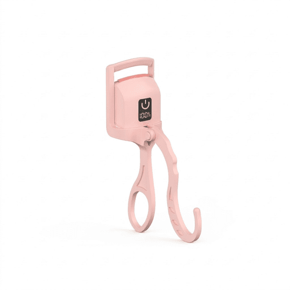 Heated Eyelash Curler, Rechargeable Electric Lash Curler with LED Power Display, 24H Long Lasting Natural Lift, Quick Heating Smart Silicone Pad Makeup Tool, Pink (1 Count)