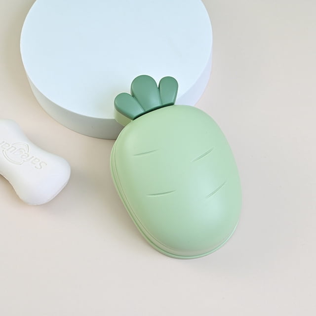 Dvkptbk Soap Storage Small Carrot Soap Box Bathroom Three-Dimensional Soap Box Toilet Scrubbers