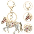 thumbnail image 3 of Miangastore Rhinestone Horse Pendant Keyring Keychain Key Chain Gift (Coffee), 3 of 8