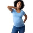 thumbnail image 5 of Ingrid & Isabel For Every Belly Women's Maternity Short Sleeve Fitted Scoop Tee, Sizes S-XXL, 5 of 9