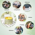 thumbnail image 4 of SCENTORINI Citronella Soy Wax Candles, Lemongrass Scent Candles for Outdoor Patio (12x2.5oz), 4 of 7