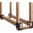 thumbnail image 1 of 8 pack Firewood Log Storage Rack Bracket,Adjustable Heavy Duty Powder Coated Steel Holder,Fireplace Wood Storage,Log Holder For Patio Deck, 1 of 7