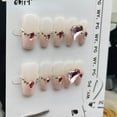 thumbnail image 4 of press-on nails Purely hand-made wearable manicure love big diamond detachable stall wholesale nail stickers fake, 4 of 9