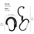 thumbnail image 3 of GEAR AID Aluminum Heroclip, Large 100 lb Max Load - Shade of Gray, 3 of 3