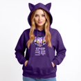 thumbnail image 3 of pop Huntrix Print Cat Ears Hoodie with De-mon Sweatshirt Huntrix Movie Fashion Streetwear Long Sleeve Print Soft Sweatshirt XL, 3 of 4