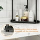 thumbnail image 5 of Organizador de mostrador de baño Jesginboo de 2 niveles, metal negro, 5 of 6