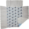 thumbnail image 6 of VHC Brands Annie Blue Floral Vintage Farmhouse Queen Quilt Coverlet 80x60 27" Drop, 6 of 7