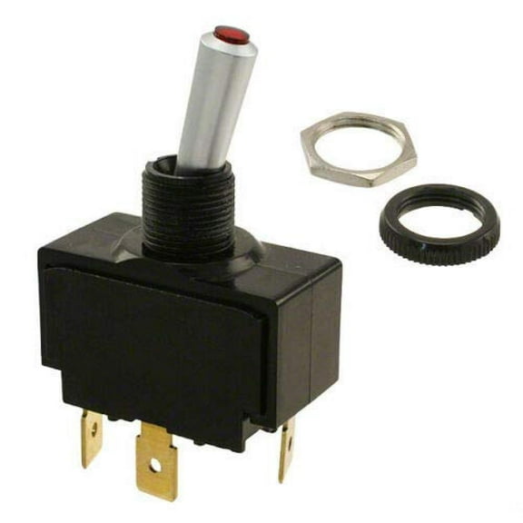 "Carling TECH LT-1511-610-012 Toggle Switch, SPST, 20A @ 12V, Lighted, Waterproof"
