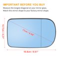 thumbnail image 3 of Coche Derecho Retrovisor Espejo Cristal Calefacción Reemplazo 51168165112 Unique Bargains Vidrio del espejo retrovisor, 3 of 7