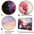 thumbnail image 3 of Designart "Sunset Glory Amongst Blooms" Rhododendron Floater Framed Wall Decor, 3 of 5