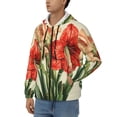 thumbnail image 3 of Naloa Vibrant Amaryllis Flowers Men’s Hoodies, Zip up Hoodie, Sweatshirts,Hoodies for Men Sizes S-3XL-3X-Large, 3 of 5