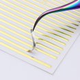 thumbnail image 5 of JFBUJC 1pc Silver Gold Lines Stripe 3d Nail Sticker Geometric Waved Star Heart Self Adhesive Slider Papers Nail Art Transfer Stickers, 5 of 5