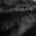 thumbnail image 4 of Faux Fur Sheepskin Rug ,Home Area Rug for Bedroom, Fluffy Small Fur Rug, Fuzzy Shaggy Rug for Living Room ,2 x 6 Feet,Black, 4 of 5