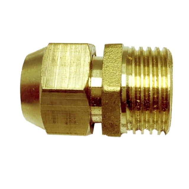 Acoplamiento / Conector De Rosca De 1/2 Pulgadas De La Instalación De Tuberías De Cobre Amarillo, Diámetro De 6-19mm φ12mm DYNWAVEMX Fontanería de conector recto