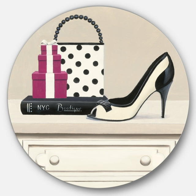 Designart'stylet à Pois Stiletto et Glamour' Art Mural en Métal