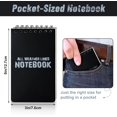 thumbnail image 2 of shiyou-10 Pack Waterproof Notebook, 3 x 5 Inches Waterproof Pocket Notepad, All-Weather Top Spiral Memo Steno Pads with Grid, Write in the Rain Notebook for Outdoor Works and Activities Recording(Bla, 2 of 4