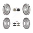 thumbnail image 1 of Transit Auto Front Rear Ceramic Pads and Coated Disc Brake Rotors Kit for Car Ford Connect KGA-102507, 1 of 11