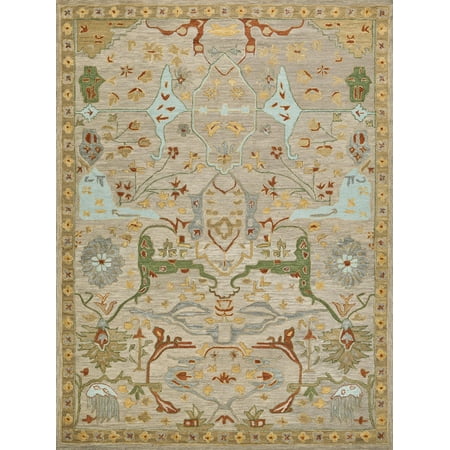 Hamilton Hand-Tufted New Zealand Wool Beige/Multi 14'x18' Area Rug