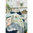 thumbnail image 3 of Jason Blue & Citron Green 100% Cotton Accent Throw Blanket 50" x 60", 3 of 5