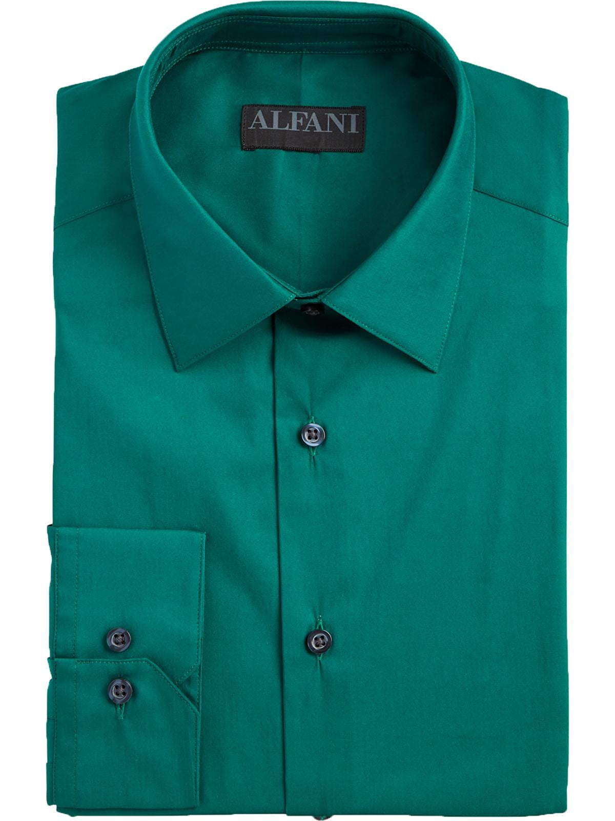Bar III Slim-Fit Emerald Shadow Check Dress Shirt