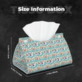 thumbnail image 6 of Lsque Cute Corgi Head Printed Long Tissue Box Cover Holder, Facial Paper Organizer Dispenser,Triangle with Bottom Belt, PVC Leather Decorative Organizer, 6 of 9
