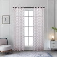 thumbnail image 2 of Lyndale Décor Lyndale Amelia Sheer Embroidered Curtains Lake Blue 54 54 Inches, 2 of 5