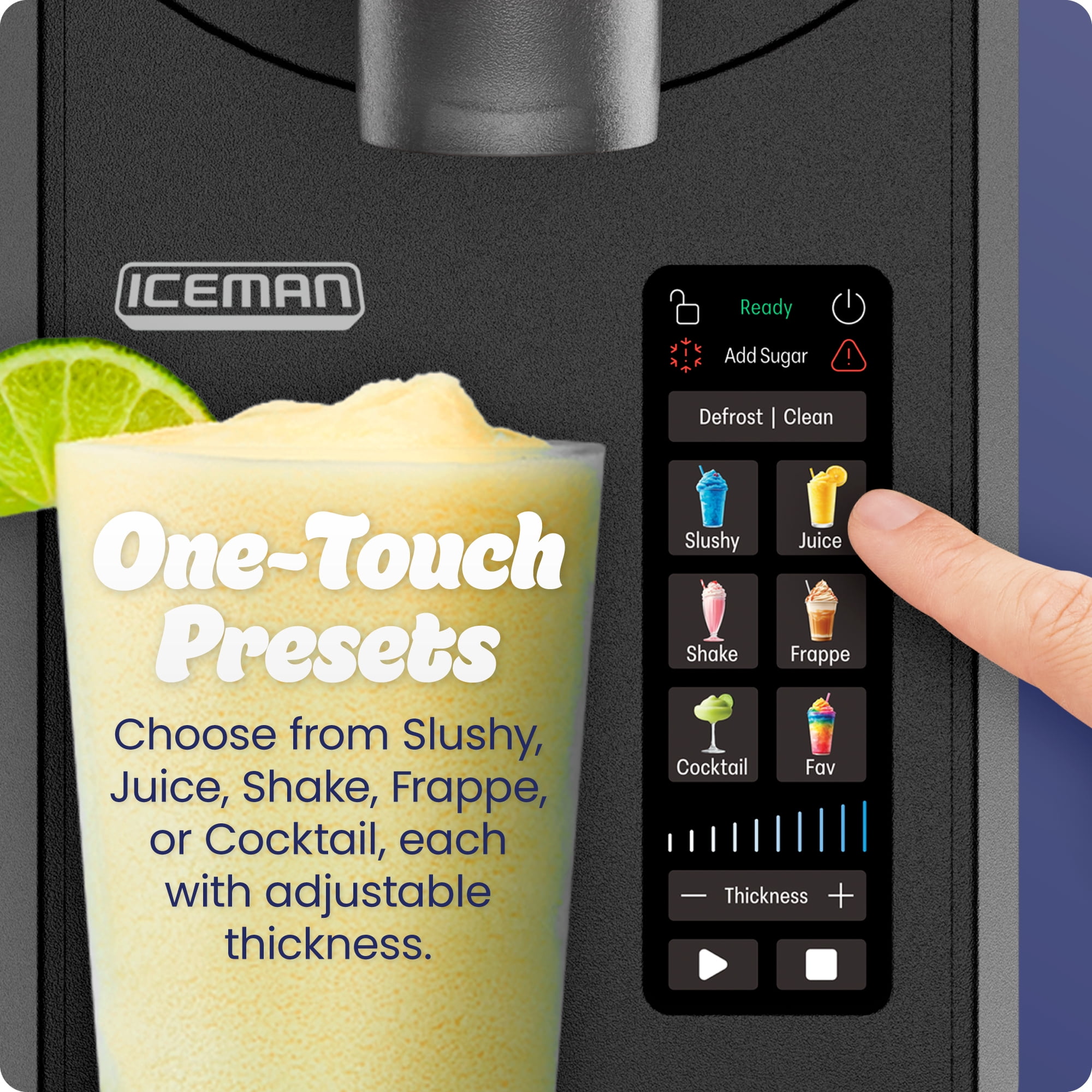 Iceman by Chefman Slush-Ease MAX 90oz Slushy Maker with Touch