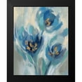 thumbnail image 2 of Vassileva, Silvia 20x24 Black Modern Framed Museum Art Print Titled - Blue Fairy Tale Floral I, 2 of 5
