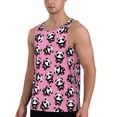 thumbnail image 2 of Haiem Cute Panda Men Workout Tank Top Gym Bodybuilding Sleeveless Muscle T Shirts Athletic Tank Breathable Workout Shirt-Small, 2 of 9